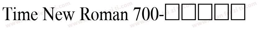 Time New Roman 700字体转换